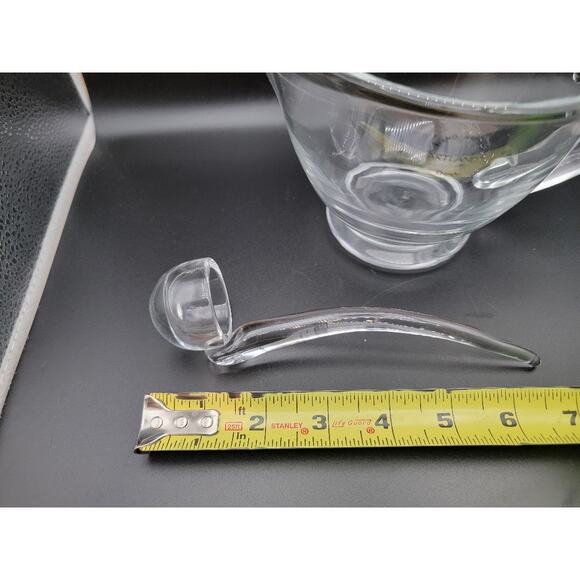 Artland Glass Gravy Boat with Ladle 4.5" Party Hosting Holiday Serveware - Picture 6 of 9